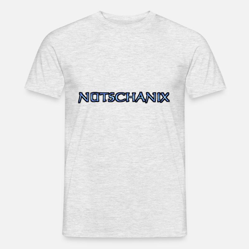 Nütschanix - Männer T-Shirt - Grau meliert