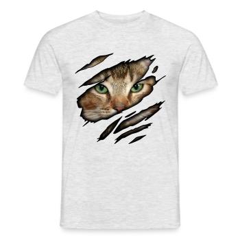 Abyssinian in me - Men's T-Shirt - heather grey - Front - AI Model Male 178 dark (178cm)