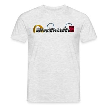 Hooperfiziert - Männer T-Shirt - Grau meliert - Vorne - AI Model Male 178 dark (178cm)