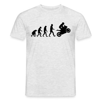 Sport Biker Evolution - Männer T-Shirt - Grau meliert - Vorne - AI Model Male 178 dark (178cm)