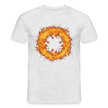 Cerchio di fuoco - T-shirt homme - gris chiné - Devant - AI Model Male 178 dark (178cm)