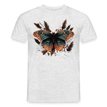 Anmutiger Schmetterling - Männer T-Shirt - Grau meliert - Vorne - AI Model Male 178 dark (178cm)