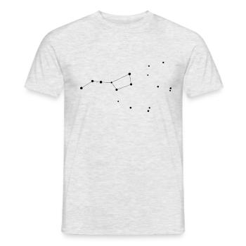 Ursa Major - The Big Dipper - The Plough - Men's T-Shirt - heather grey - Front - AI Model Male 178 dark (178cm)