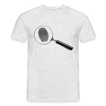 Lupe - Männer T-Shirt - Grau meliert - Vorne - AI Model Male 178 dark (178cm)