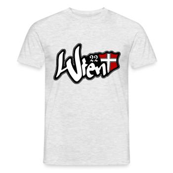 Wien 22 Donaustadt - Männer T-Shirt - Grau meliert - Vorne - AI Model Male 178 dark (178cm)