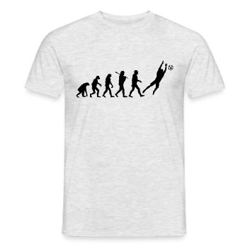 Fußball Torwart - Männer T-Shirt - Grau meliert - Vorne - AI Model Male 178 dark (178cm)