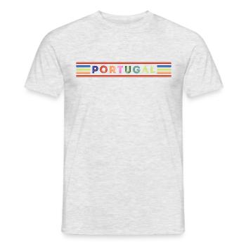 PORTUGAL - Men's T-Shirt - heather grey - Front - AI Model Male 178 dark (178cm)