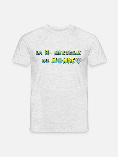 La 8ème merveille du monde - T-shirt homme - gris chiné