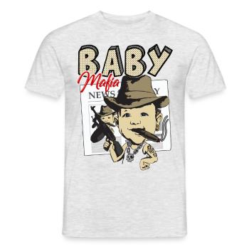 Baby Mafia - T-shirt homme - gris chiné - Devant - AI Model Male 178 dark (178cm)