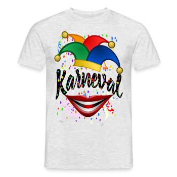 carnaval - T-shirt homme - gris chiné - Devant - AI Model Male 178 dark (178cm)