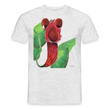 plante manger de la viande drôle enfants cadeau - T-shirt homme - gris chiné - Devant - AI Model Male 178 dark (178cm)