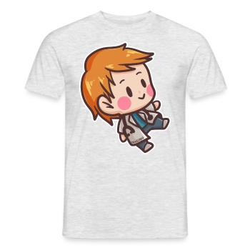 Arzt Doktor Krankenhaus Medizin Pflaster Geschenk - Männer T-Shirt - Grau meliert - Vorne - AI Model Male 178 dark (178cm)