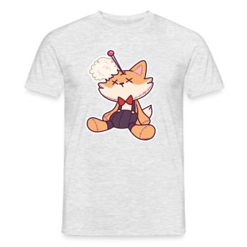 Voodoo doll fox Halloween magical gift - Men's T-Shirt - heather grey - Front - AI Model Male 178 dark (178cm)