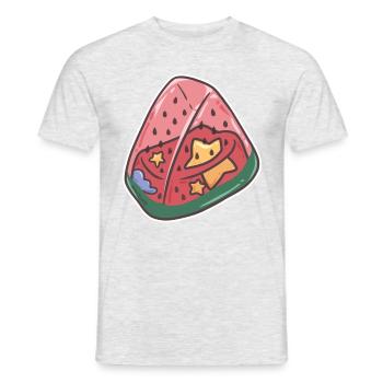Pastèque Arbuse Fruitier Afrique Vegan - T-shirt homme - gris chiné - Devant - AI Model Male 178 dark (178cm)