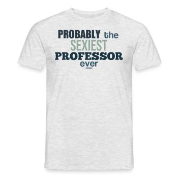 Sexy professor funny - Men's T-Shirt - heather grey - Front - AI Model Male 178 dark (178cm)