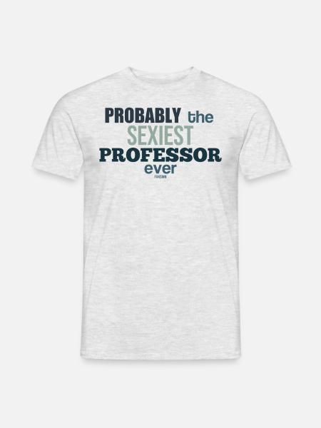 Sexy professor funny - Men's T-Shirt - heather grey