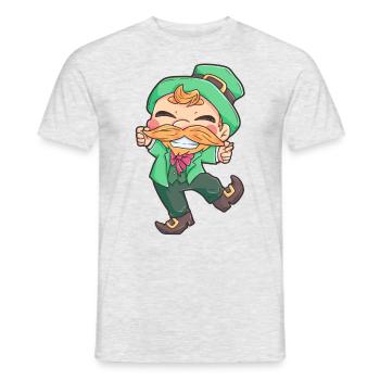 Kobold St Patricks Day Feiertag Irland - Männer T-Shirt - Grau meliert - Vorne - AI Model Male 178 dark (178cm)