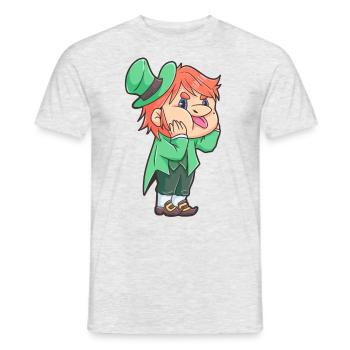 Kobold St Patricks Day Feiertag Irland - Männer T-Shirt - Grau meliert - Vorne - AI Model Male 178 dark (178cm)