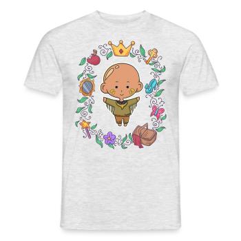 Children boys indians anime manga comic gift - Men's T-Shirt - heather grey - Front - AI Model Male 178 dark (178cm)