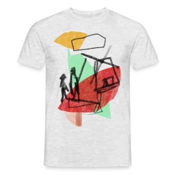 Don Quixote - Men's T-Shirt - heather grey - Front - AI Model Male 178 dark (178cm)
