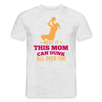 Basket-ball fête des mères streetball - T-shirt homme - gris chiné - Devant - AI Model Male 178 dark (178cm)