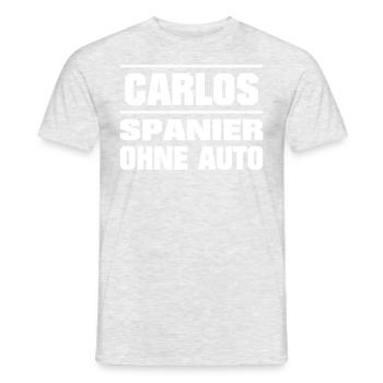 Carlos Spanier ohne Auto - Männer T-Shirt - Grau meliert - Vorne - AI Model Male 178 dark (178cm)