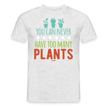 Garden Flowers Plants Gardener Gift - Men's T-Shirt - heather grey - Front - AI Model Male 178 dark (178cm)