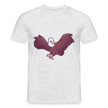 Adler - Männer T-Shirt - Grau meliert - Vorne - AI Model Male 178 dark (178cm)