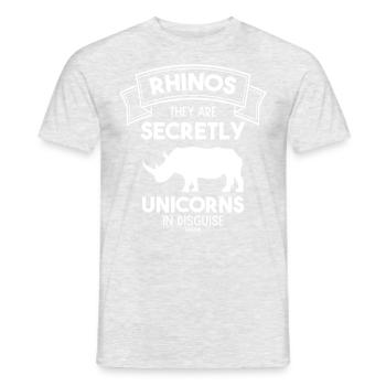Rhino - Men's T-Shirt - heather grey - Front - AI Model Male 178 dark (178cm)
