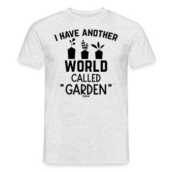 Hobby gardener nature plant garden gardener - Men's T-Shirt - heather grey - Front - AI Model Male 178 dark (178cm)
