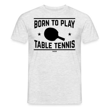 Ping Pong - Männer T-Shirt - Grau meliert - Vorne - AI Model Male 178 dark (178cm)