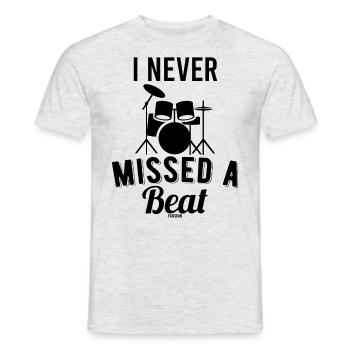 Drummer band drumming - Men's T-Shirt - heather grey - Front - AI Model Male 178 dark (178cm)