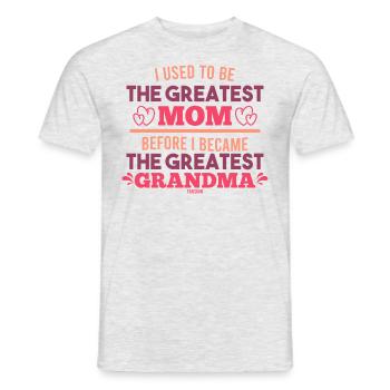Grandma grandma gift - Men's T-Shirt - heather grey - Front - AI Model Male 178 dark (178cm)