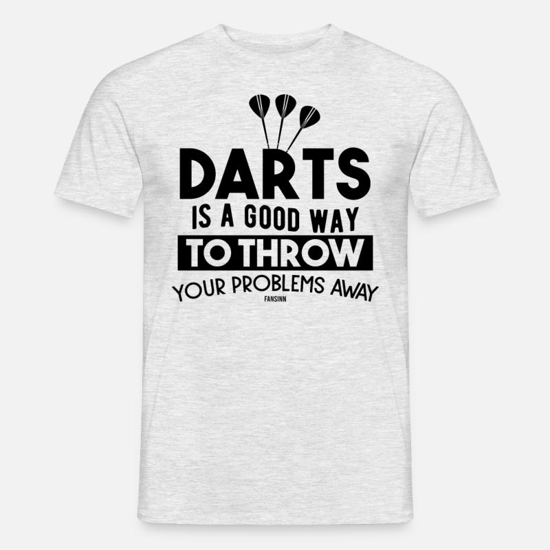 Darts - Männer T-Shirt - Grau meliert