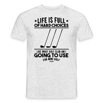 golf golf club golf - Men's T-Shirt - heather grey - Front - AI Model Male 178 dark (178cm)