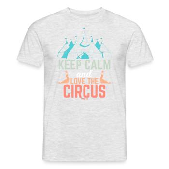 Circus circus artist travelling circus funny - Men's T-Shirt - heather grey - Front - AI Model Male 178 dark (178cm)