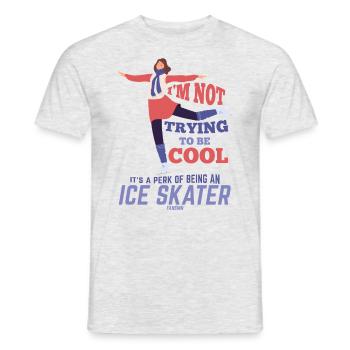 Eiskunstlauf Eislaufen - Männer T-Shirt - Grau meliert - Vorne - AI Model Male 178 dark (178cm)