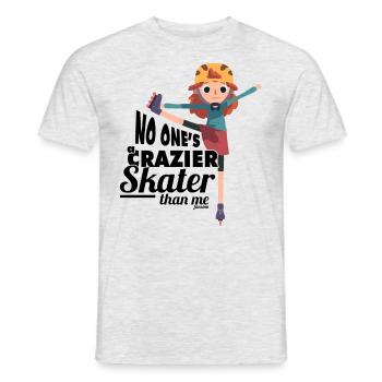 Skater Girl Rides Inliner Skates - T-shirt homme - gris chiné - Devant - AI Model Male 178 dark (178cm)