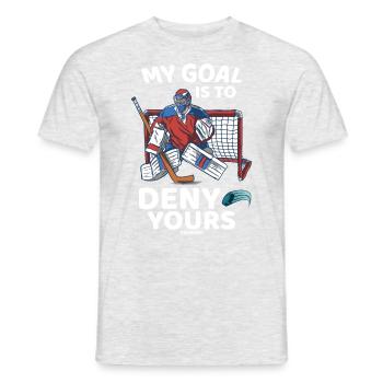 Eishockey - Männer T-Shirt - Grau meliert - Vorne - AI Model Male 178 dark (178cm)