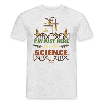 I'm Just Here For The Science - Men's T-Shirt - heather grey - Front - AI Model Male 178 dark (178cm)