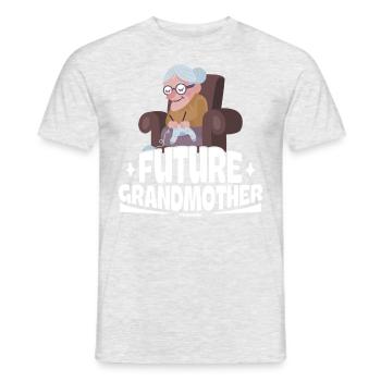 Future Grandmother - Männer T-Shirt - Grau meliert - Vorne - AI Model Male 178 dark (178cm)