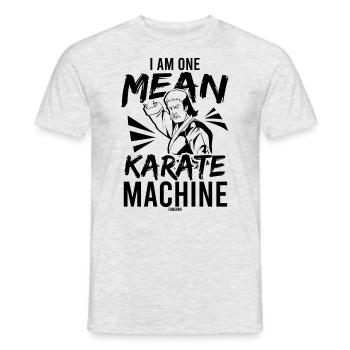 cooler Karate Spruch als Geschenk - Männer T-Shirt - Grau meliert - Vorne - AI Model Male 178 dark (178cm)