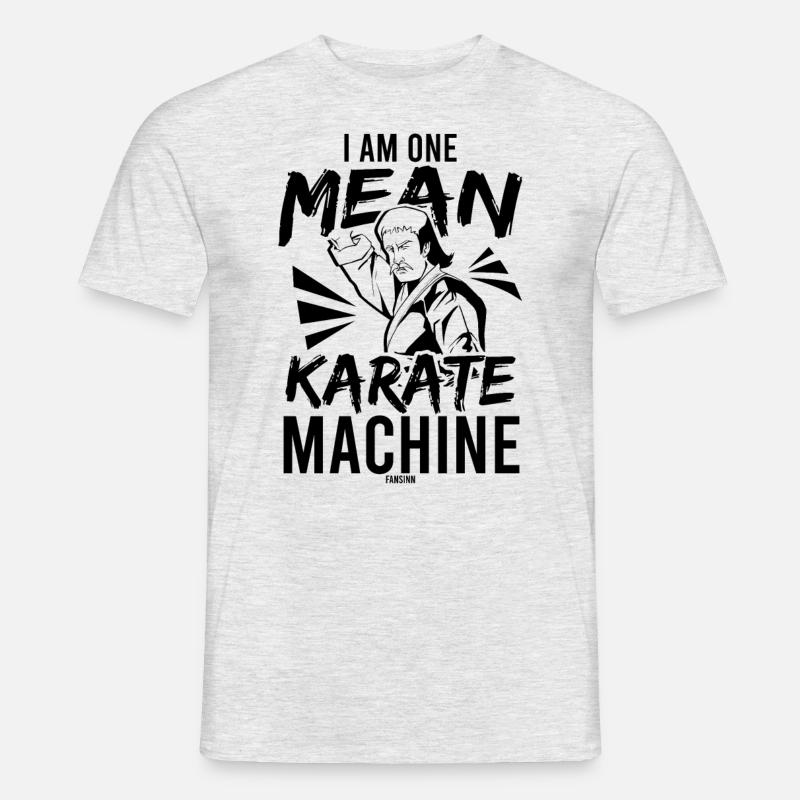 cooler Karate Spruch als Geschenk - Männer T-Shirt - Grau meliert