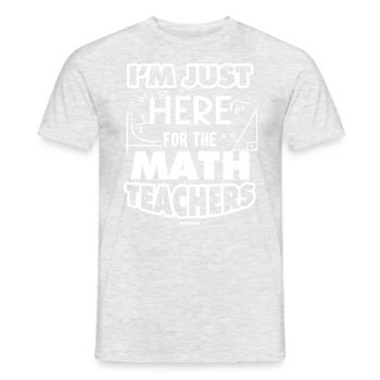 Mathematics - Men's T-Shirt - heather grey - Front - AI Model Male 178 dark (178cm)