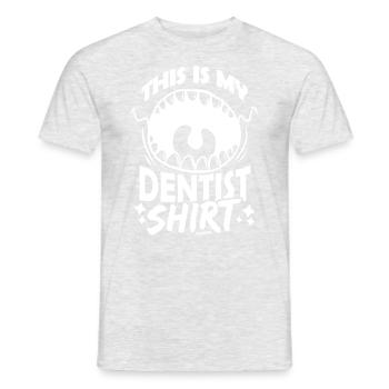 T-shirt for dentists and dentists - Men's T-Shirt - heather grey - Front - AI Model Male 178 dark (178cm)