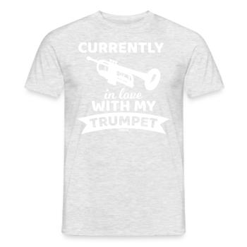Brass Music Trompette Brass - T-shirt homme - gris chiné - Devant - AI Model Male 178 dark (178cm)