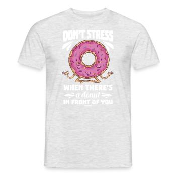 Donut Sweets Donuts Food Baker Gift - Men's T-Shirt - heather grey - Front - AI Model Male 178 dark (178cm)