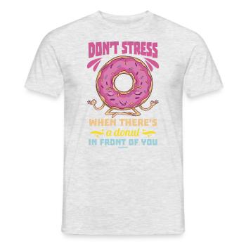 Donut Sweets Donuts Food Baker Gift - Men's T-Shirt - heather grey - Front - AI Model Male 178 dark (178cm)
