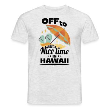 Hawaï - T-shirt homme - gris chiné - Devant - AI Model Male 178 dark (178cm)
