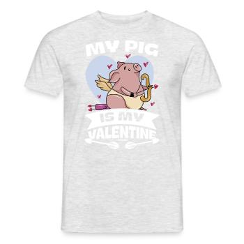 Cochon Cochon PorcLet Semer Des Cochons Cadeau - T-shirt homme - gris chiné - Devant - AI Model Male 178 dark (178cm)